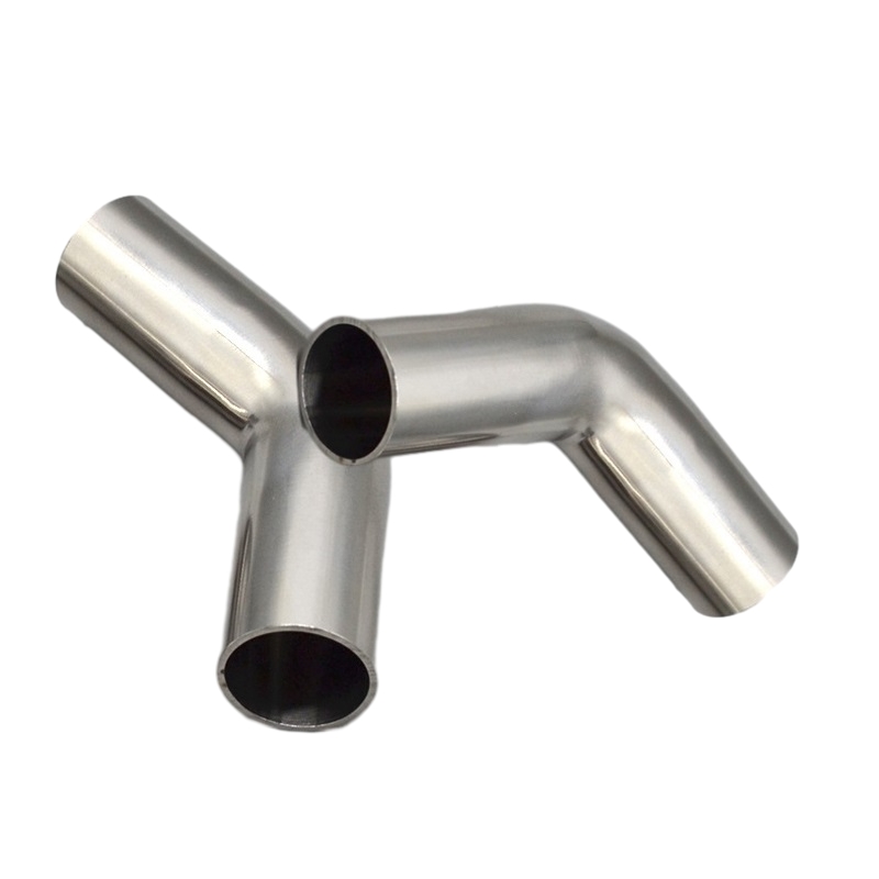 식품 등급 고 정밀 스테인리스 스틸 45 ° 길이 반경 튜브 굽힘