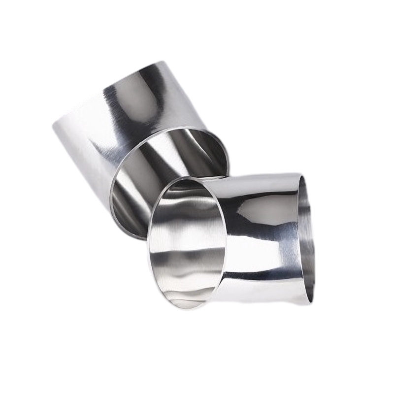 얇은 벽 엉덩이 용접 스테인리스 스틸 45 ° 짧은 반경 튜브 굽힘