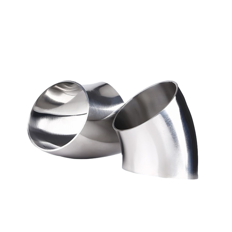 얇은 벽 엉덩이 용접 스테인리스 스틸 45 ° 짧은 반경 튜브 굽힘