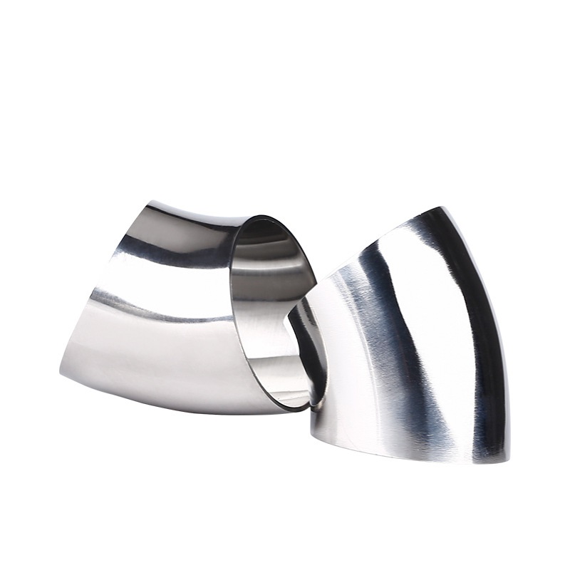 얇은 벽 엉덩이 용접 스테인리스 스틸 45 ° 짧은 반경 튜브 굽힘